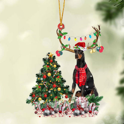 Dobermann 1-Christmas Tree Gift Hanging Ornament - Best gifts your whole family