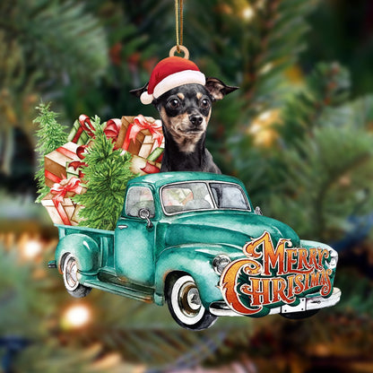 Dobermann-Green Truck Hanging Ornament - Best gifts your whole family
