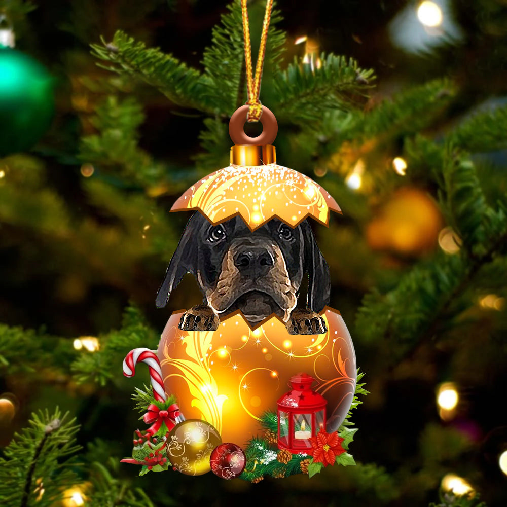 Dobermann Pinscher In Golden Egg Christmas Ornament - Best gifts your whole family