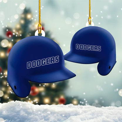 Dodgers Blue Baseball Helmet Car Ornament - Best gifts your whole family