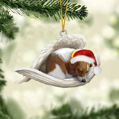 Dog1 Sleeping Angel Christmas Ornament Godmerc - Best gifts your whole family