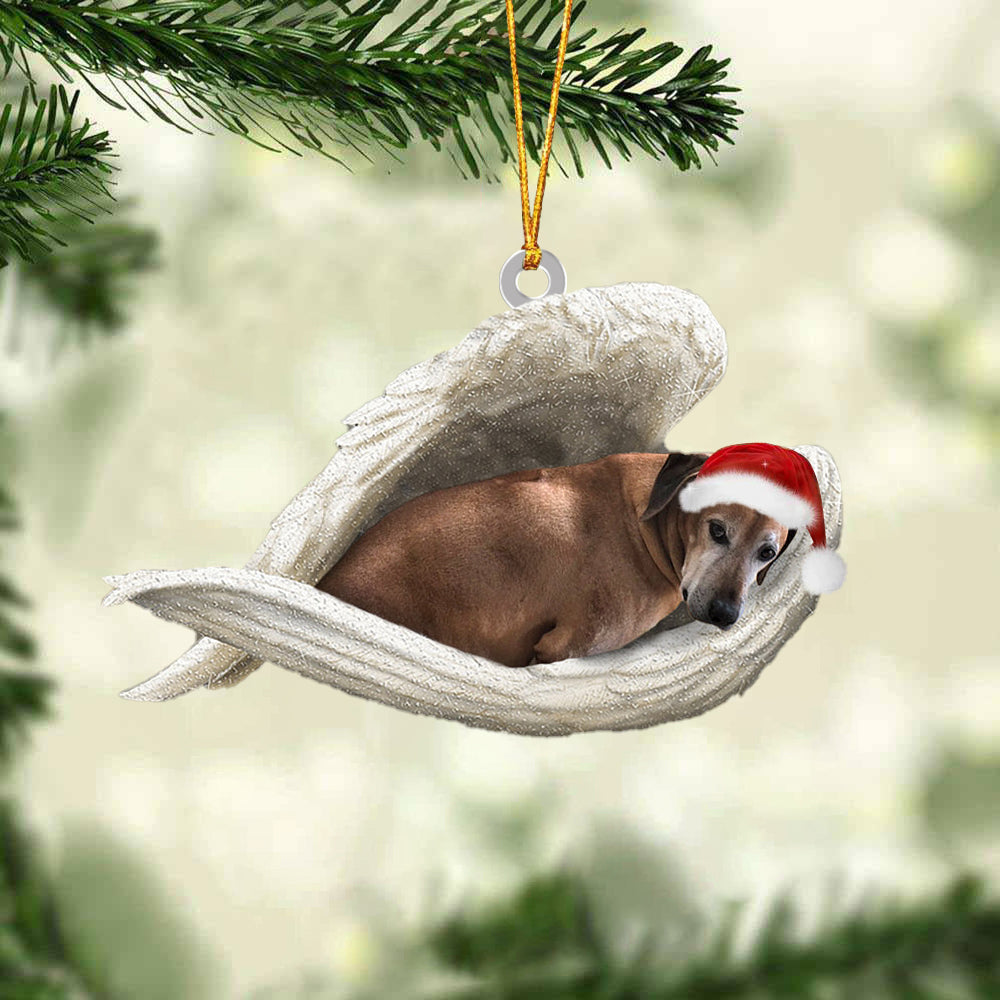 Dog2 Sleeping Angel Christmas Ornament Godmerc - Best gifts your whole family