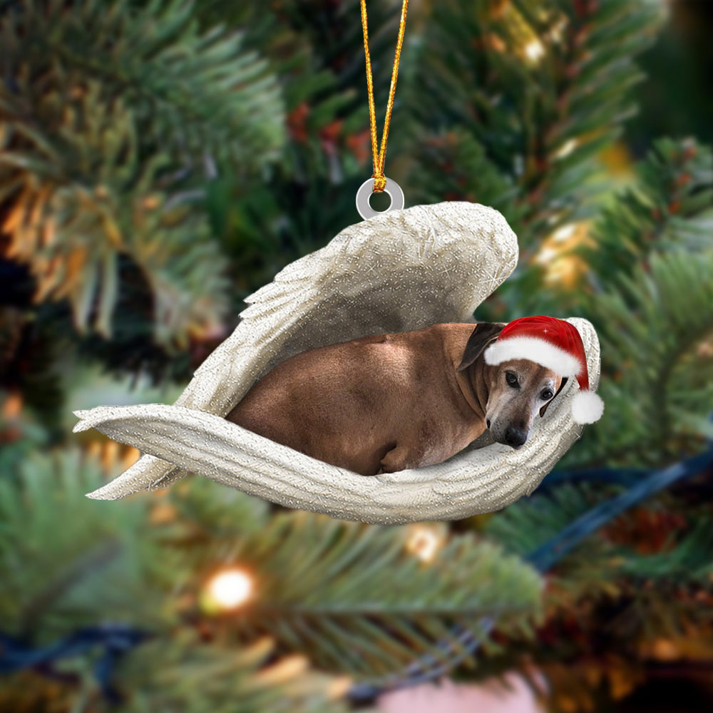 Dog2 Sleeping Angel Christmas Ornament Godmerc - Best gifts your whole family