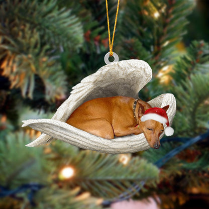 Dog3 Sleeping Angel Christmas Ornament Godmerc - Best gifts your whole family