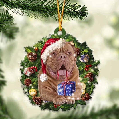 Dogue de Bordeaux and Christmas gift for her gift for him gift for Dogue de Bordeaux lover ornament, Christmas Ornament - Best gifts your whole family