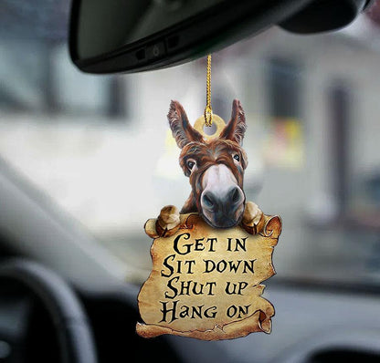 Donkey get in donkey lovers two sided ornament - Best gifts your whole family