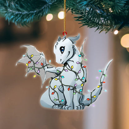 Dragon Christmas Light Hanging Ornament Christmas Tree Ornament Godmerc - Best gifts your whole family