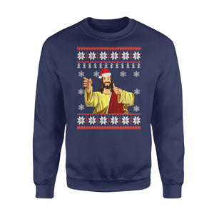 Ugly Xmas Jumper Pullover Sweater Sz M Jesus Party Christmas Funny Holidays Top - Funny sweatshirt gifts christmas ugly sweater for men and women