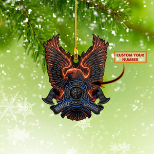 Eagle - Firefighter- Shaped Ornament Car Ornament - Best gifts your whole family