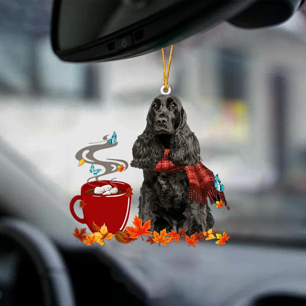 English Cocker Spaniel 1-Fall Chocolate-Two Sided Ornament - Best gifts your whole family