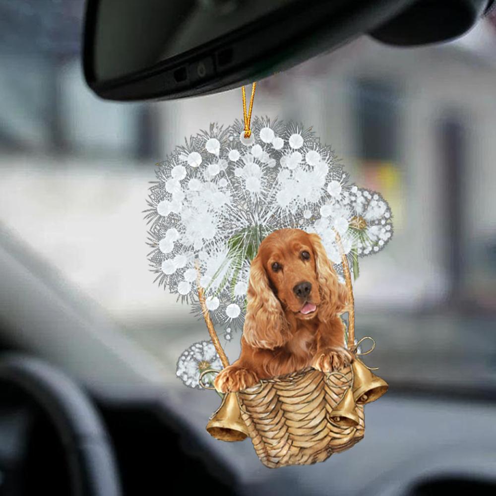 English Cocker Spaniel Red-Dandelion-Two Sided Ornament - Best gifts your whole family