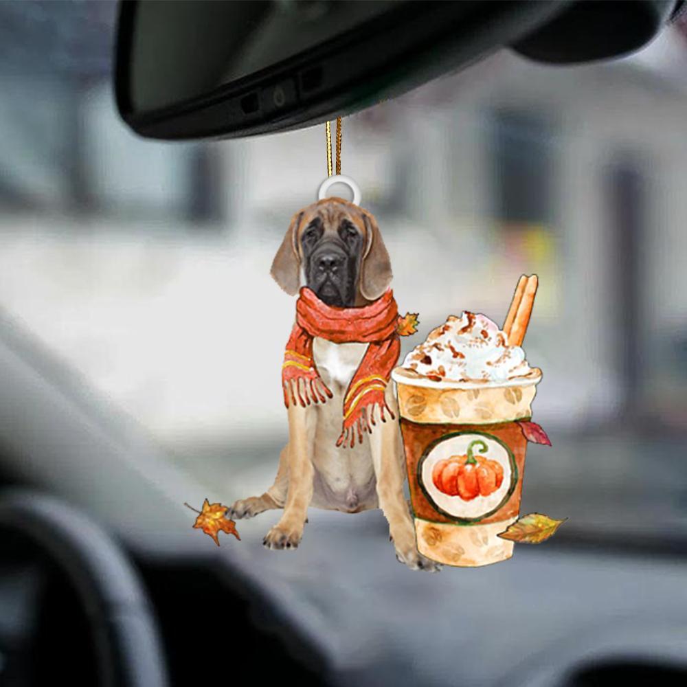 English Mastiff 2-Pumpkin Spice Kinda-Two Sided Ornament - Best gifts your whole family