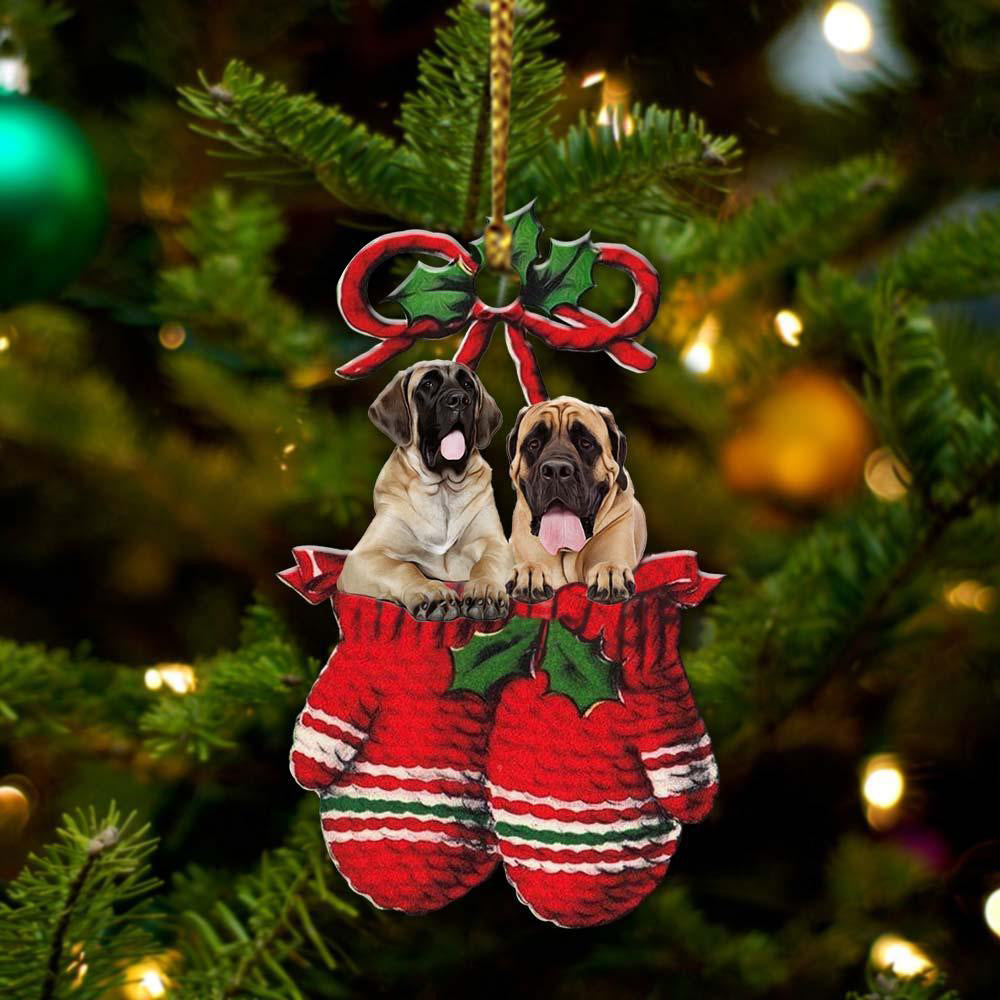 English Mastiff Inside Your Gloves Christmas Holiday-Two Sided Ornament Christmas 2022 Ornament Gift - Best gifts your whole family