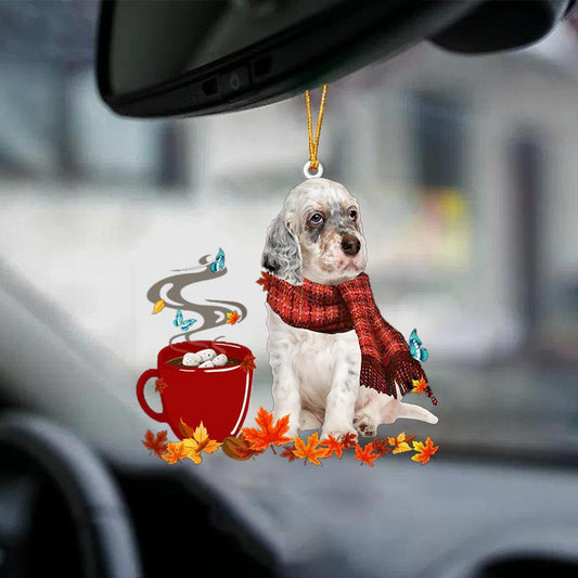 English Setter-Fall Chocolate-Two Sided Ornament - Best gifts your whole family