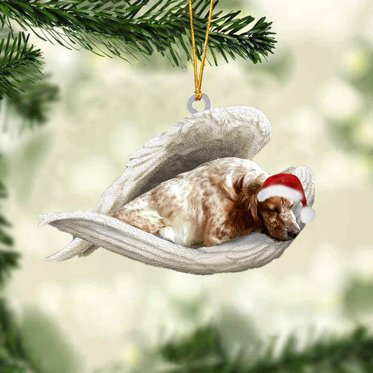 English Setter Sleeping Angel Christmas Ornament Godmerc - Best gifts your whole family