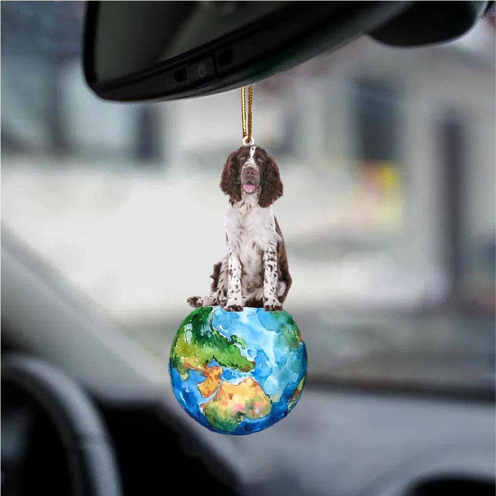 English Springer Spaniel-Around My Dog-Two Sided Ornament - Best gifts your whole family