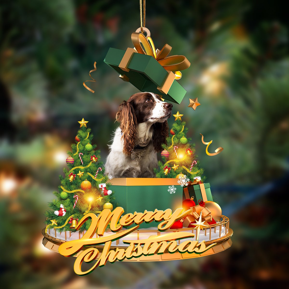 English Springer Spaniel-Christmas Gifts&Dogs Hanging Ornament - Best gifts your whole family