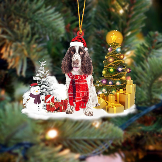 English Springer Spaniel Christmas Ornament Christmas Tree Hanging Acrylic Ornament Gift - Best gifts your whole family