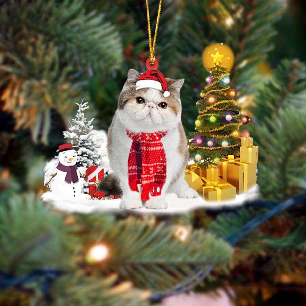 Exotic Shorthair Cat Christmas Ornament Christmas Tree Hanging Acrylic Ornament Gift - Best gifts your whole family