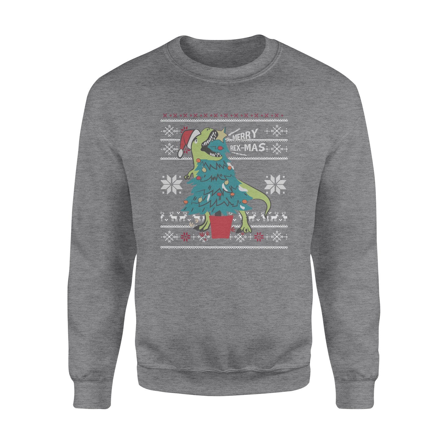 Merry Rex-mas tree - funny sweatshirt gifts christmas ugly sweater for men and women