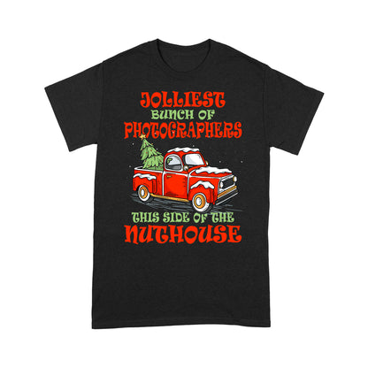 Jolliest Bunch Of Photographers Lustiges Weihnachtsgeschenk T-Shirt Geschenk für Weihnachten
