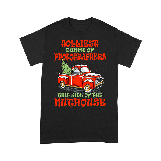 Jolliest Bunch Of Photographers Lustiges Weihnachtsgeschenk T-Shirt Geschenk für Weihnachten
