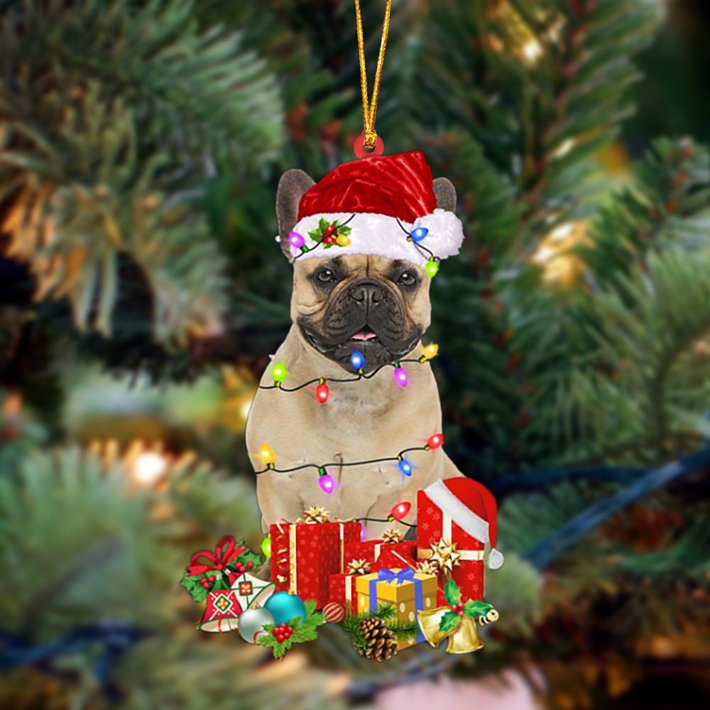 Fawn French Bulldog-Dog Be Christmas Tree Hanging Ornament - Best gifts your whole family