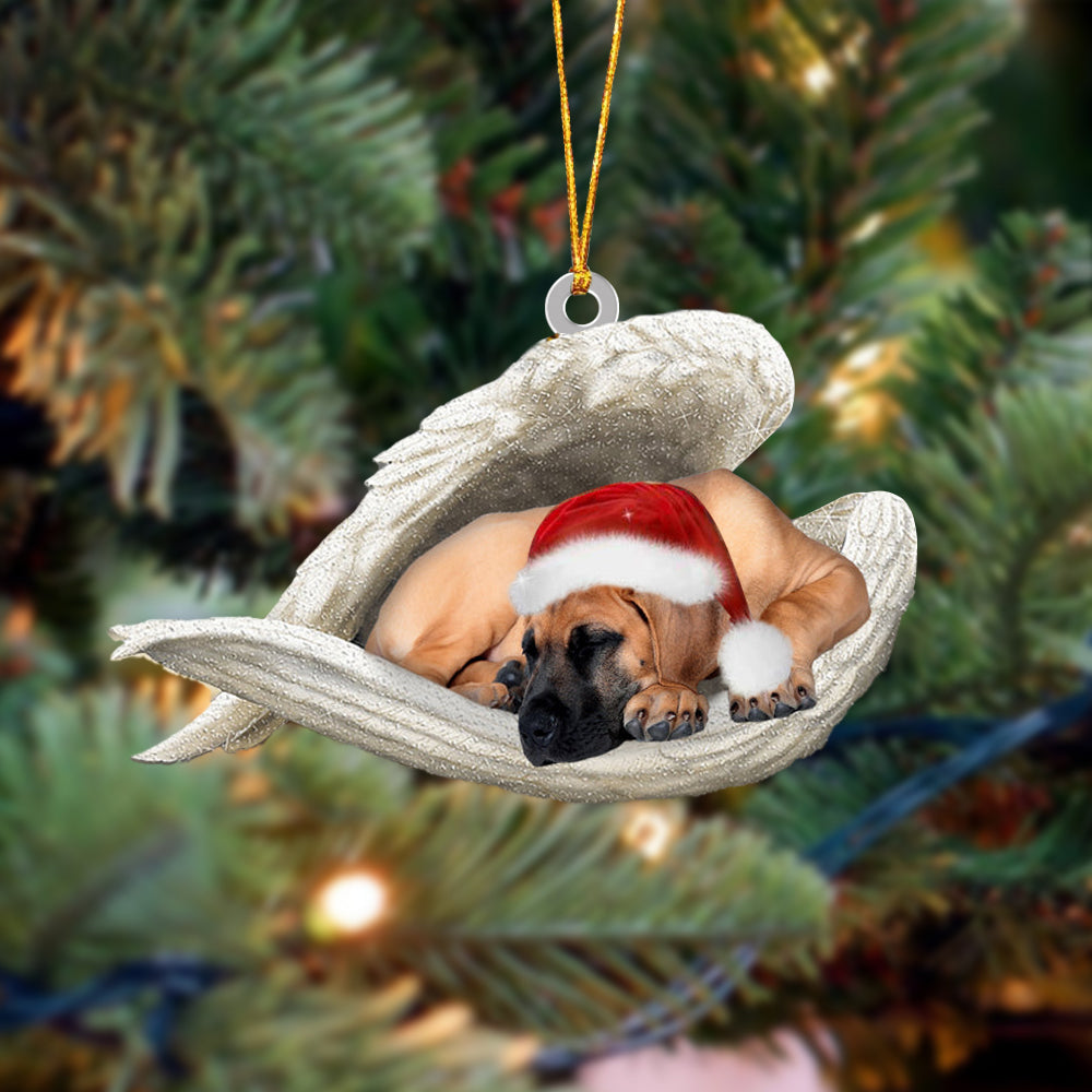 Fawn Great Dane Sleeping Angel Christmas Ornament Godmerc - Best gifts your whole family