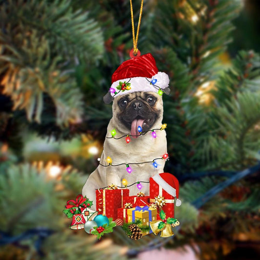 Fawn Pug 1-Dog Be Christmas Tree Hanging Ornament - Best gifts your whole family