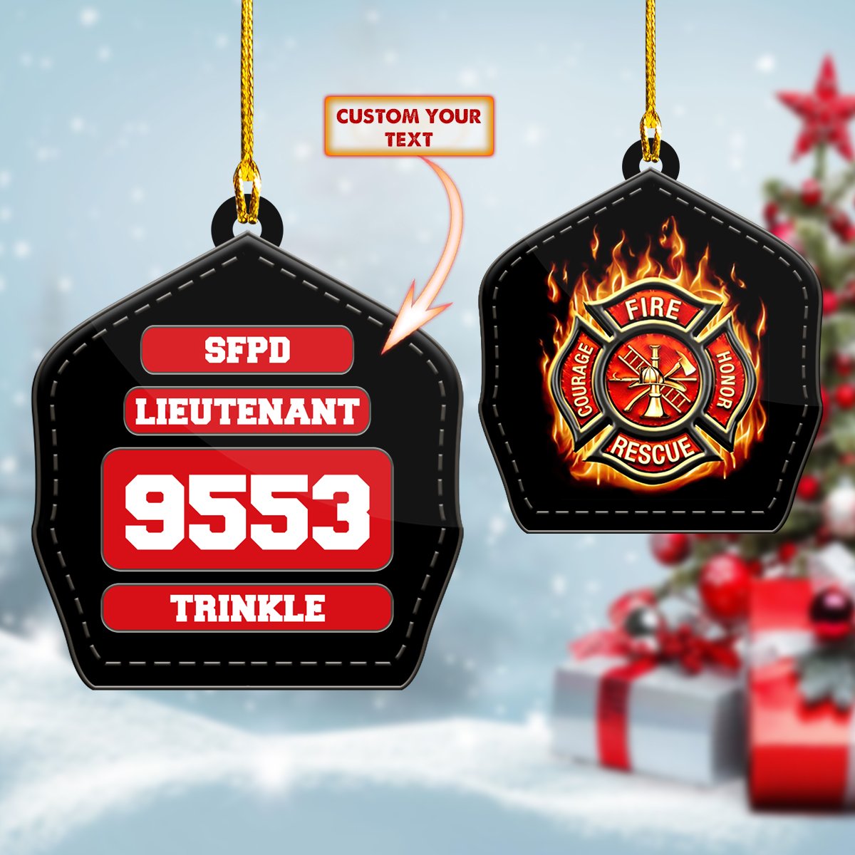 Firefigter Car Ornament - Best gifts your whole family