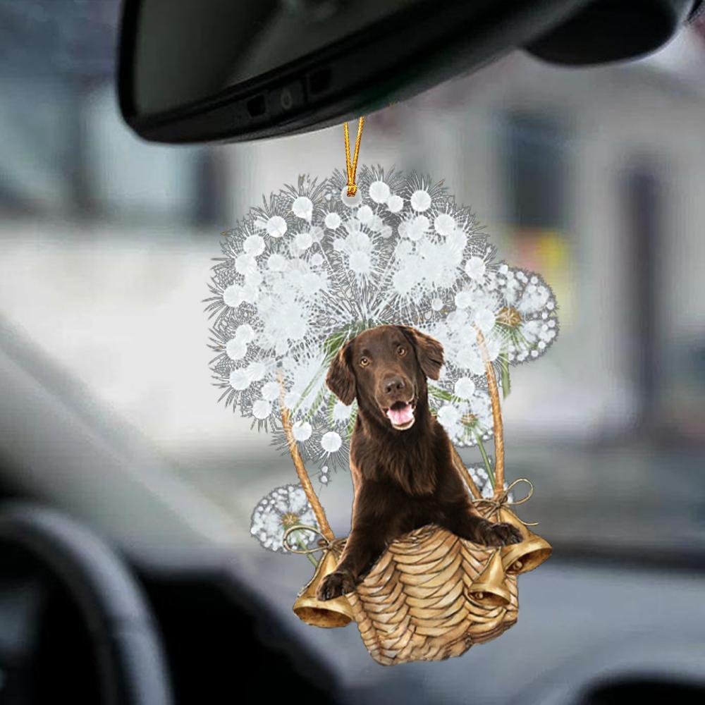 Flat Coated Retriever-Dandelion-Two Sided Ornament - Best gifts your whole family