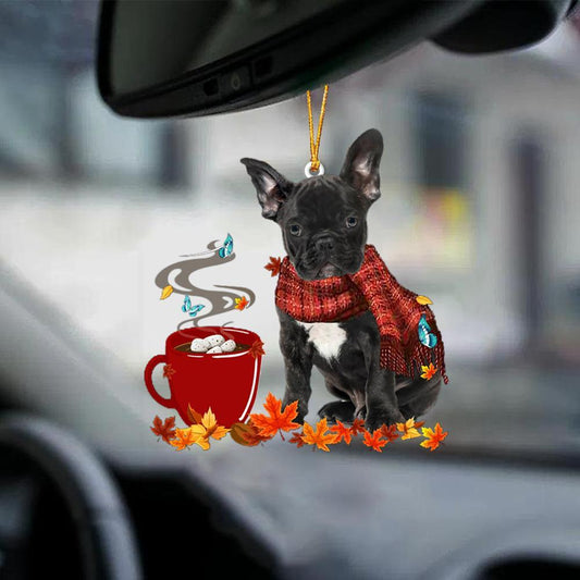 French Bulldog 1-Fall Chocolate-Two Sided Ornament - Best gifts your whole family