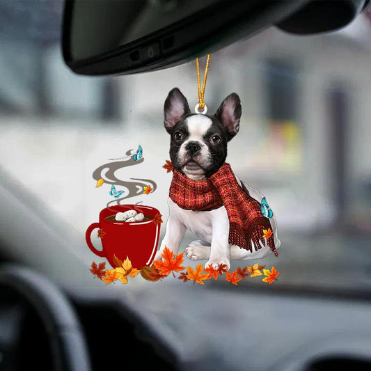 French Bulldog 2-Fall Chocolate-Two Sided Ornament - Best gifts your whole family