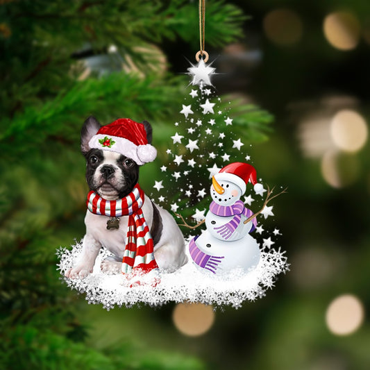 French Bulldog 2-Star Tree Hanging Ornament - Best gifts your whole family