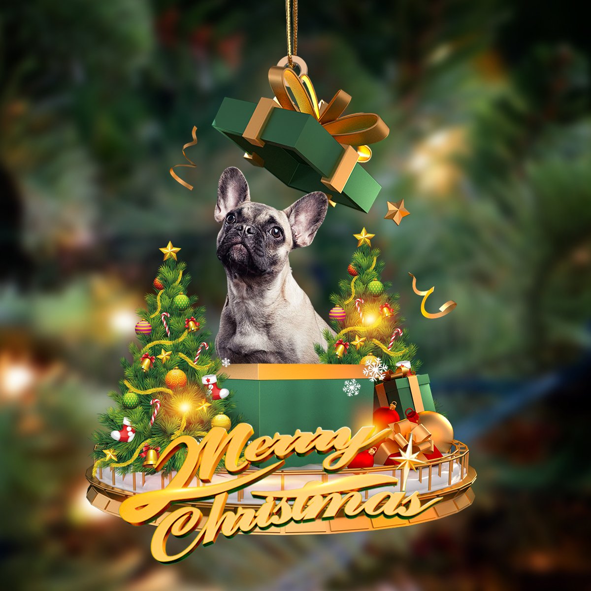 French Bulldog-Christmas Gifts&Dogs Hanging Ornament - Best gifts your whole family