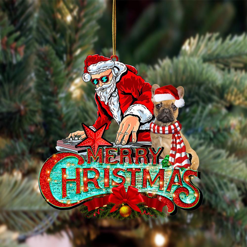 French Bulldog-Christmas Rock Two Sided Ornament - Best gifts your whole family