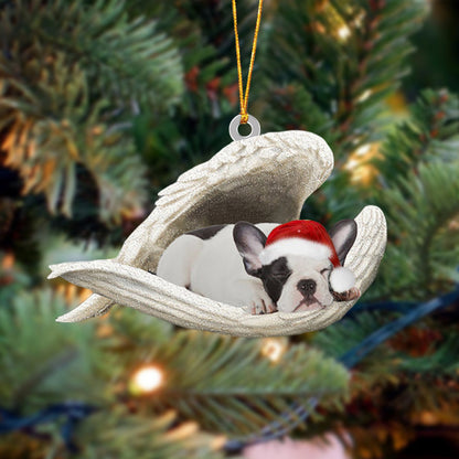 French Bulldog Sleeping Angel Christmas Ornament Dog Christmas Hanging Ornament - Best gifts your whole family