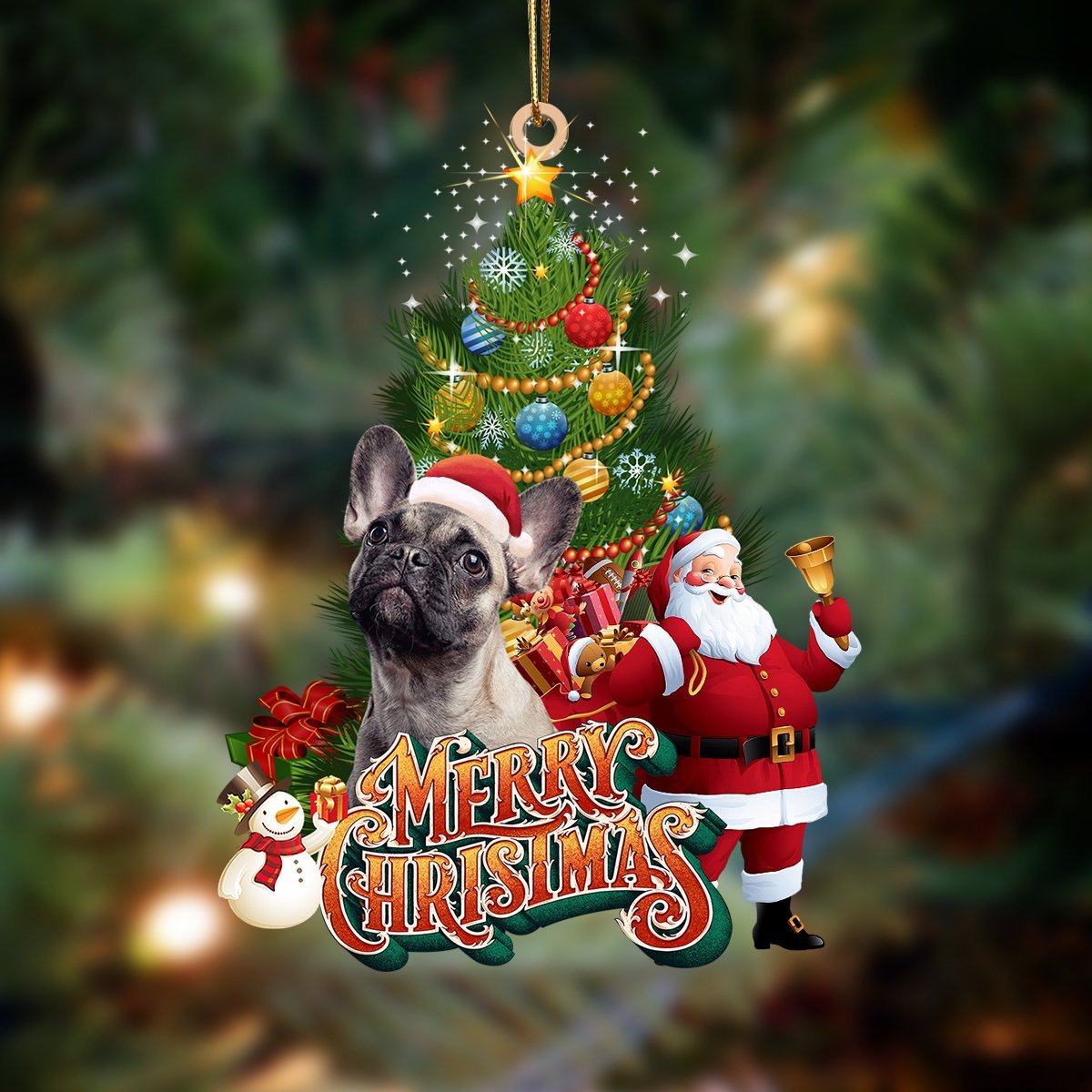 French Bulldog1-Christmas Tree&Dog Hanging Ornament - Best gifts your whole family
