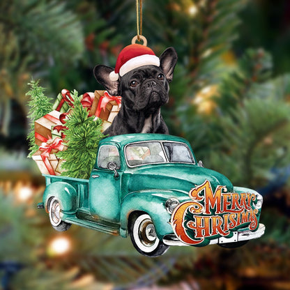 French Bulldog4-Green Truck Hanging Ornament - Best gifts your whole family