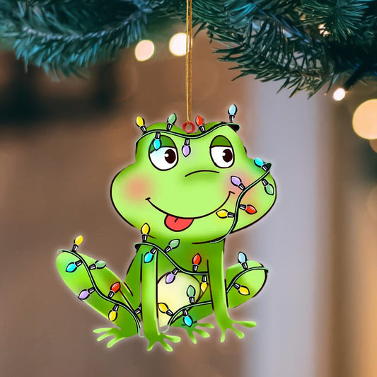 Frog Christmas Light Hanging Ornament, Animal Christmas Ornaments - Best gifts your whole family
