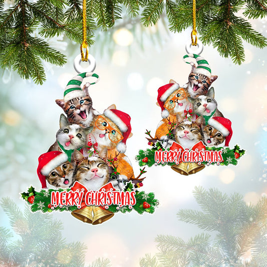 Funny Cat Christmas Shaped Ornament - TRA96 - Best gifts your whole family