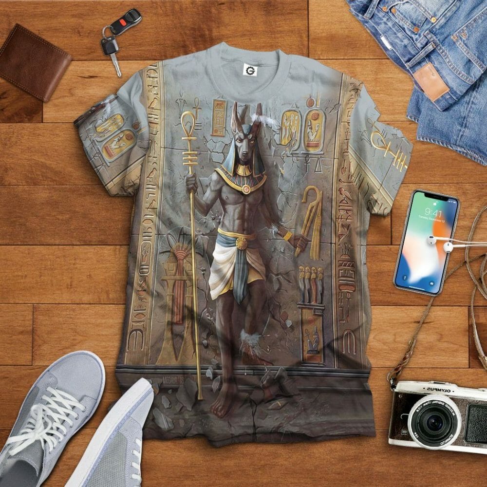 3D Ancient Egyptian Anubis Custom Tshirt Hoodie Apparel