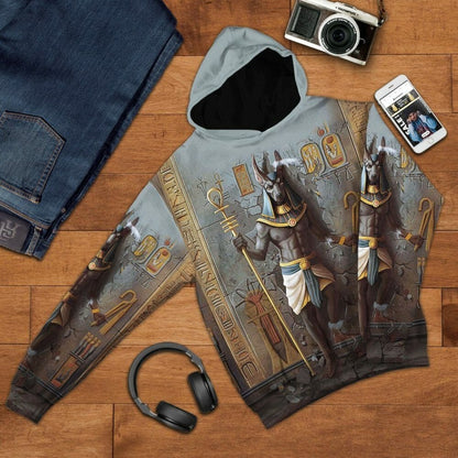 3D Ancient Egyptian Anubis Custom Tshirt Hoodie Apparel