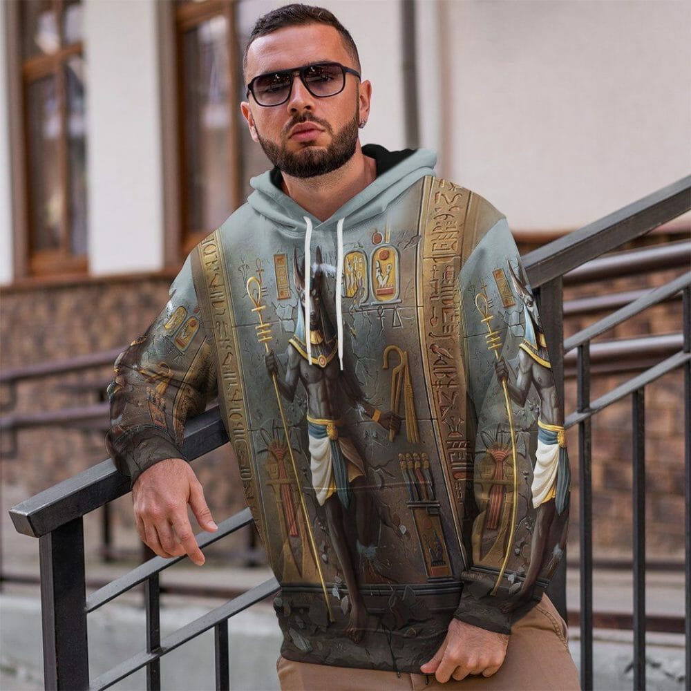 3D Ancient Egyptian Anubis Custom Tshirt Hoodie Apparel