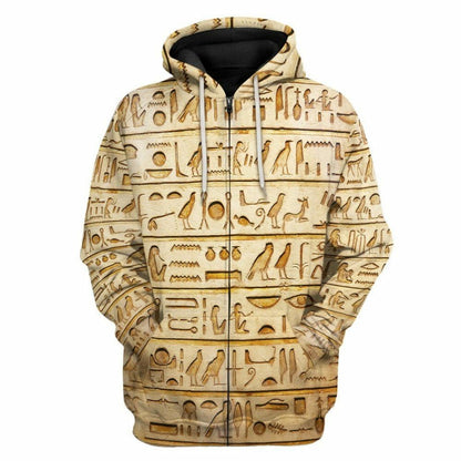 3D Egypt Pattern Custom Tshirt Hoodie Apparel