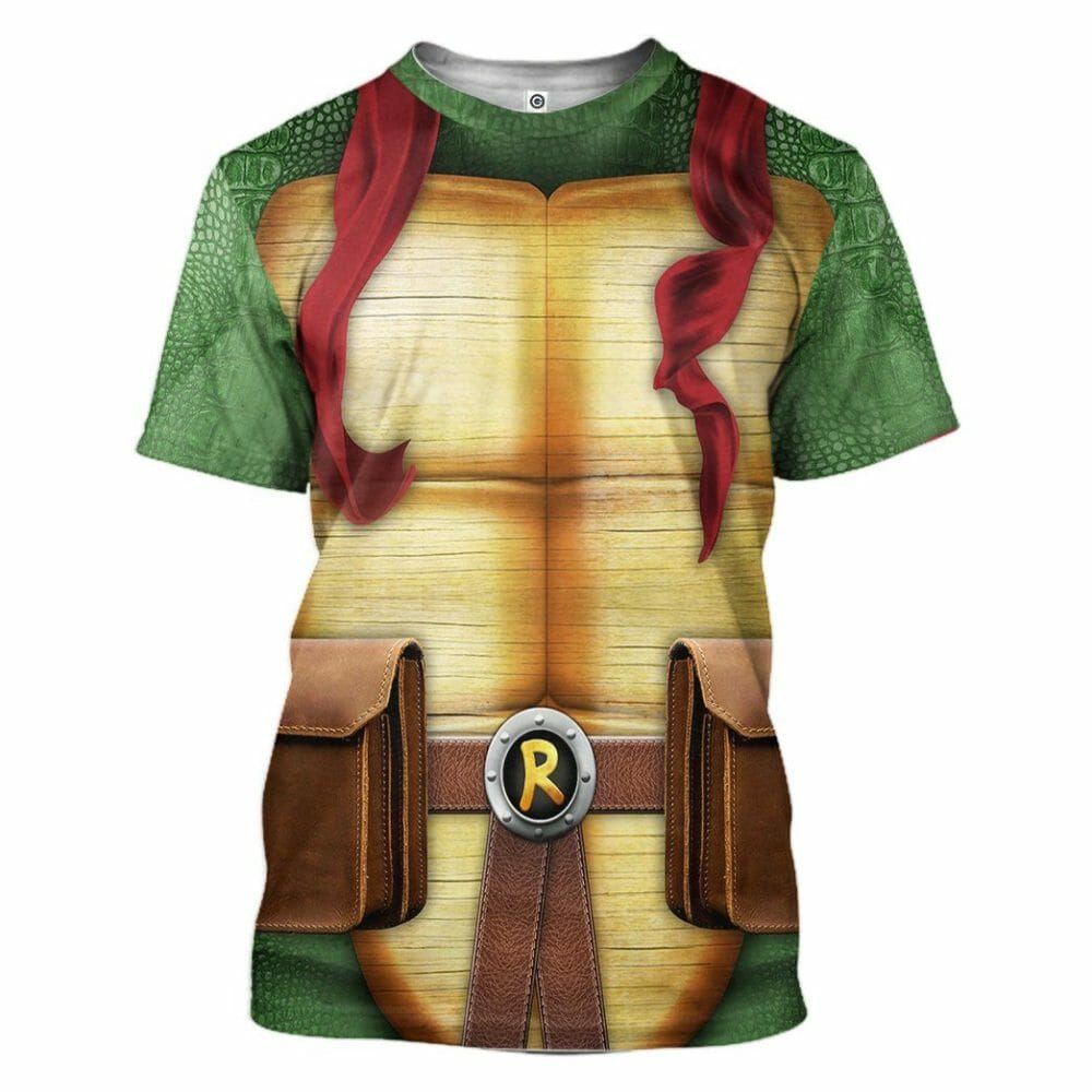 3D Raphael Raph TMNT Cosplay Custom Tshirt Hoodie Apparel