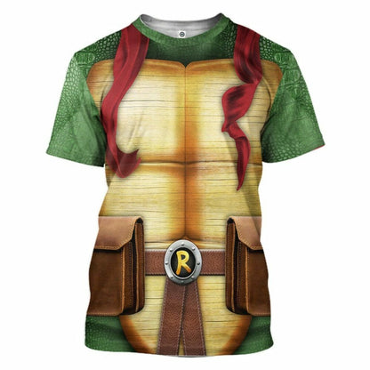 3D Raphael Raph TMNT Cosplay Custom Tshirt Hoodie Apparel