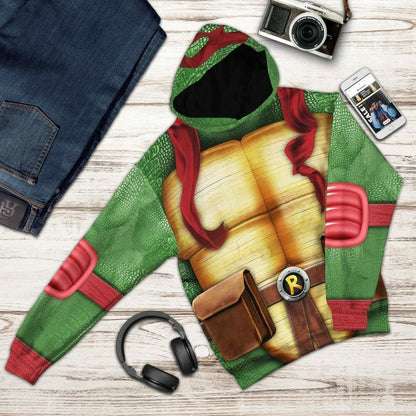 3D Raphael Raph TMNT Cosplay Custom Tshirt Hoodie Apparel