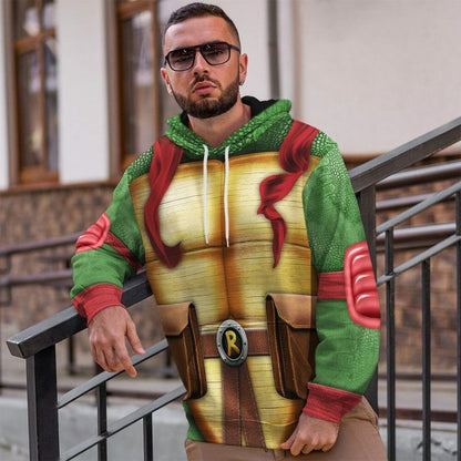 3D Raphael Raph TMNT Cosplay Custom Tshirt Hoodie Apparel