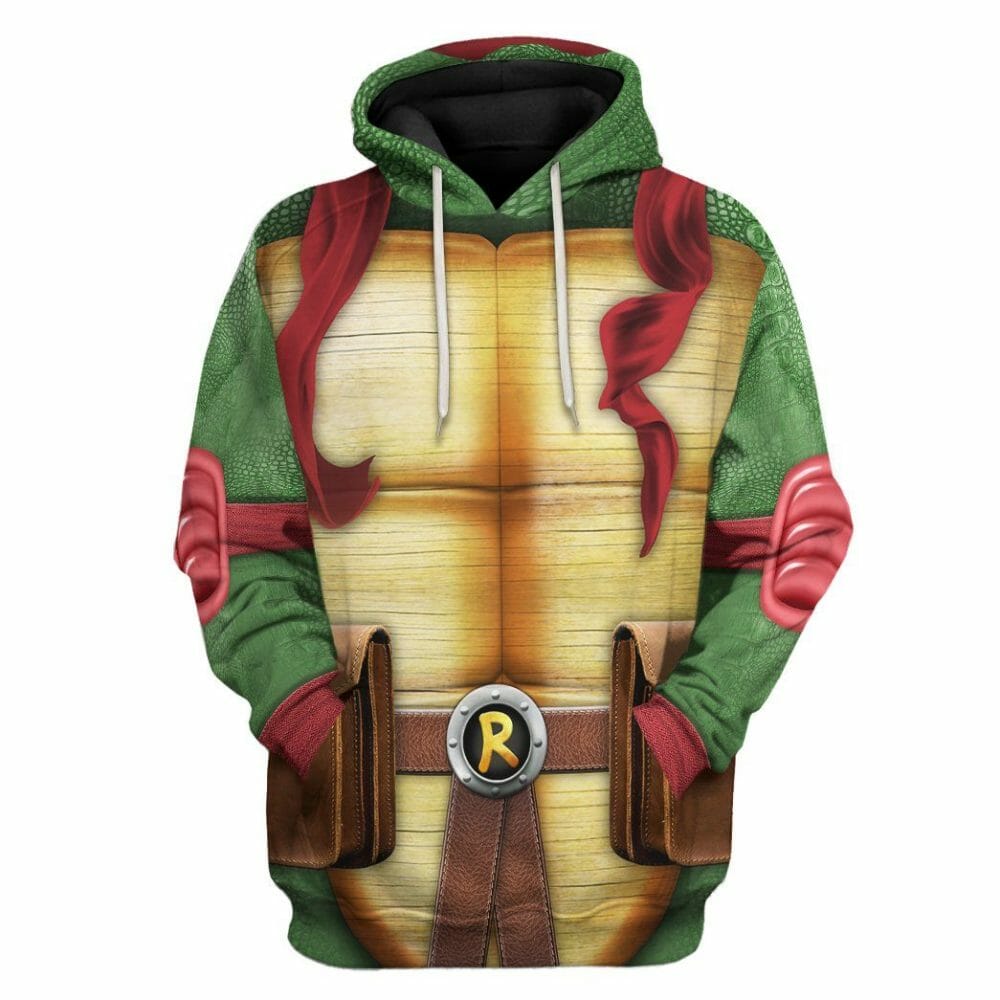 3D Raphael Raph TMNT Cosplay Custom Tshirt Hoodie Apparel